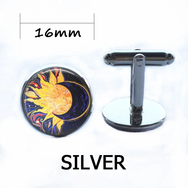 Ожерелье солнце и луна стеклянная плитка ожерелье ювелирные изделия кулон|jewelry