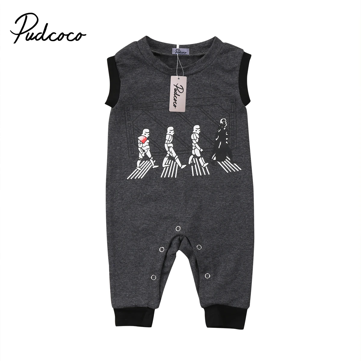 

pudcoco Newest Arrivals Hot Infant Newborn Toddler Kids Baby Boy Girls Romper Jumpsuit Lucky Child Clothes Outfit 0-24M