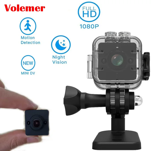 Original Volemer SQ12 MiniCamera HD 1080P Waterproof Night Vision Mini Camcorder Motion Detectiom Video Recorder PK SQ8 SQ11 SQ9 |