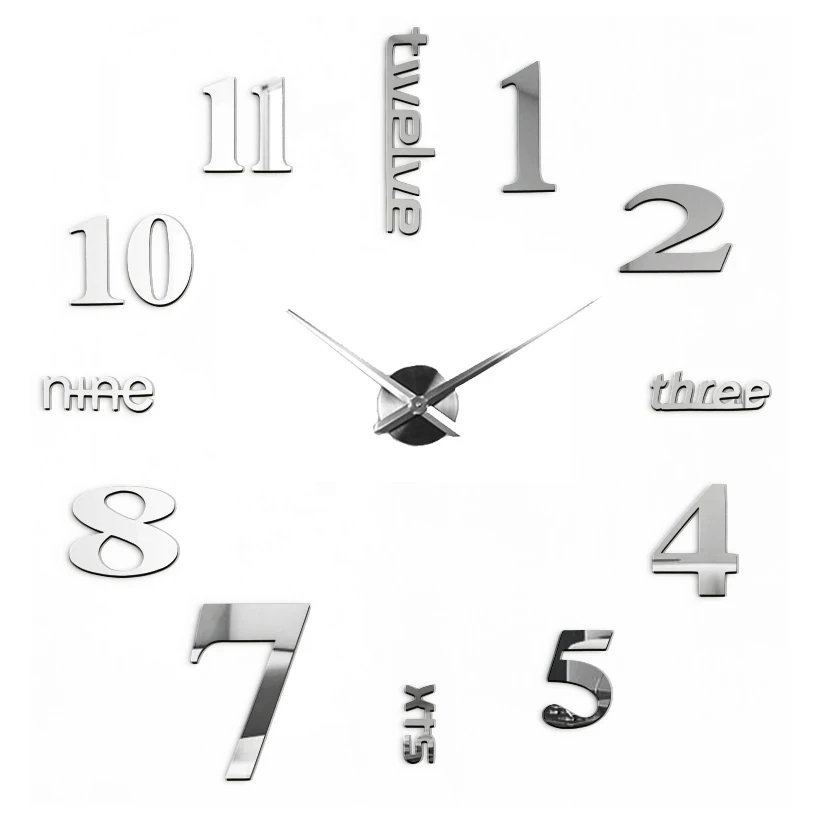 Кварцевые настенные часы Reloj де сравнению украшения дома 3d большой специальные