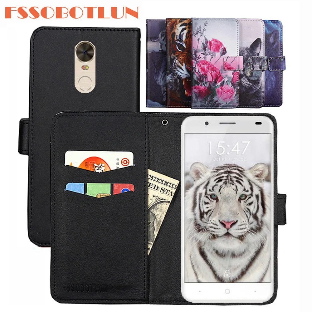 

Чехол FSSOBOTLUN для Ulefone Tiger Lite, чехол из искусственной кожи в стиле ретро, флип-чехол, магнитный Модный чехол-кошелек, чехол с откидной подставко...