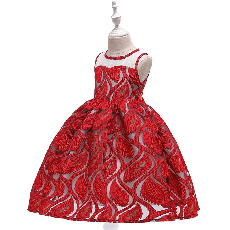 Elegante vestido de princesa para nignas y nignos vestidos de boda para nignas vestido de fiesta para nignas 3 4 5 6 7 8 9 10 de 12 - Цвет: As Picture