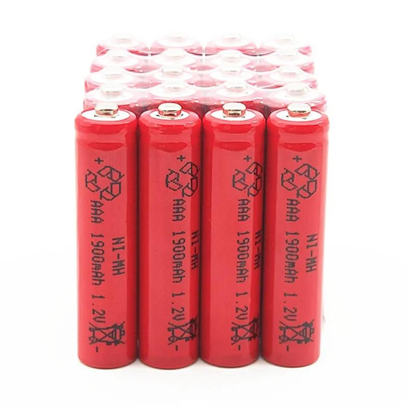 Красный 8X1900 mAh Ni MH AAA аккумулятор 1 2 V нейтральный аккумуляторные батареи