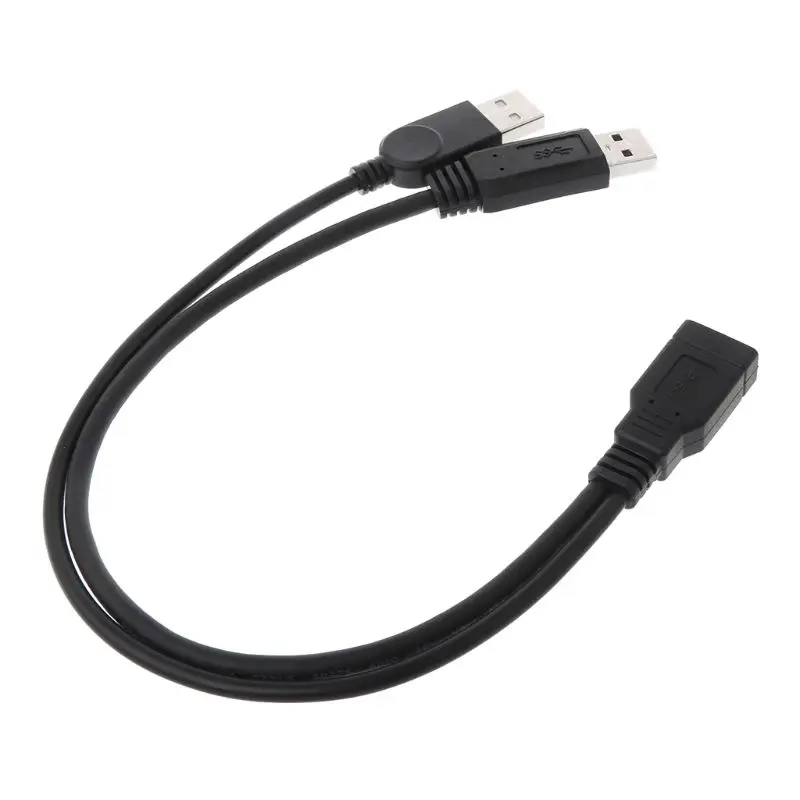 USB 2 0 A папа к Женский Двойной источник питания разветвитель удлинитель