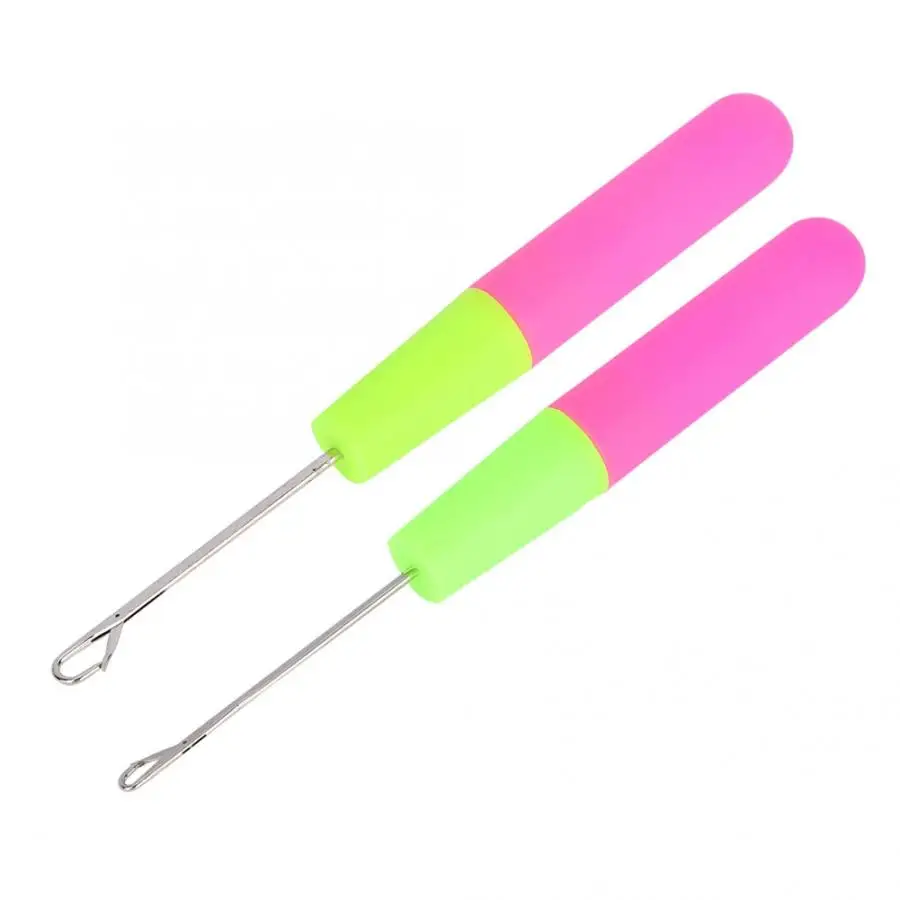 Crochet Latch Hook Needles Hair Extension Braiding Crafts Skill Tool Kit Hair Extension Tools