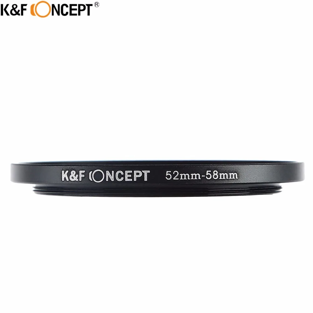 Переходное кольцо для объектива камеры K & F переходное 52 мм 58 Canon Nikon Samsung Fuji Olympus