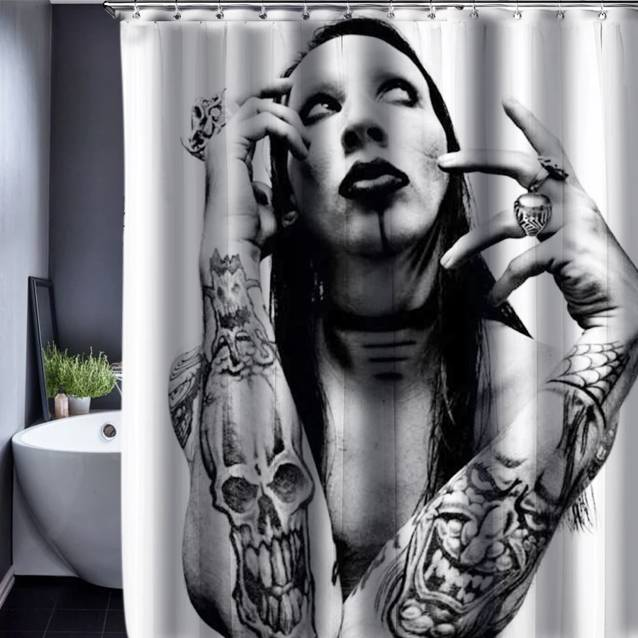 Занавески для душа из полиэстера водонепроницаемая ткань на заказ Хэллоуина