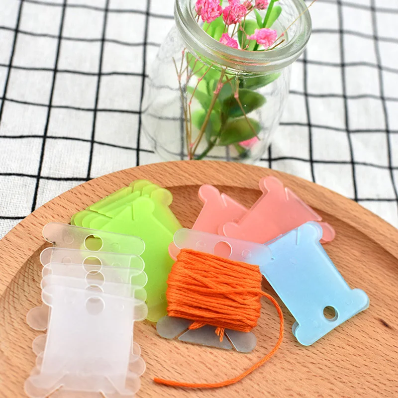 20/100pcs Sewing Thread Stand Winding Plate Board Cross Stitch Accessories Bobbin Embroidery Holder Tools | Дом и сад