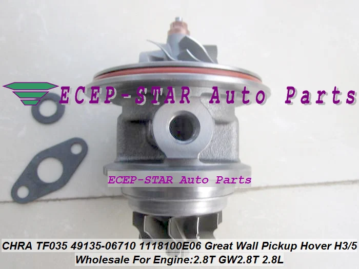Турбо CHRA картридж Core TF035 49135 06710 1118100 E06 1118100E06 для Great Wall Hover H3 Haval H5 2 8 T GW2.8T
