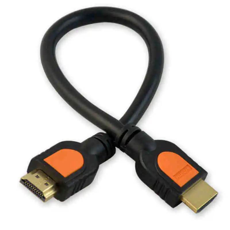 Желтый Kinfe высокоскоростной 0 3 м HDMI кабель адаптер для HDTV 1080p Высокая скорость HD 3D