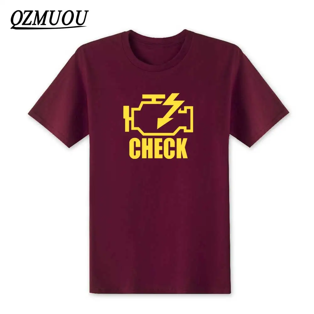 Maroon3 Модная футболка с контрольным двигателем, светильник, Мужская футболка, новая летняя хлопковая футболка с коротким рукавом и круглым вырезом, футболка для ремонта автомобиля, XS-XXL - Цвет: Maroon3