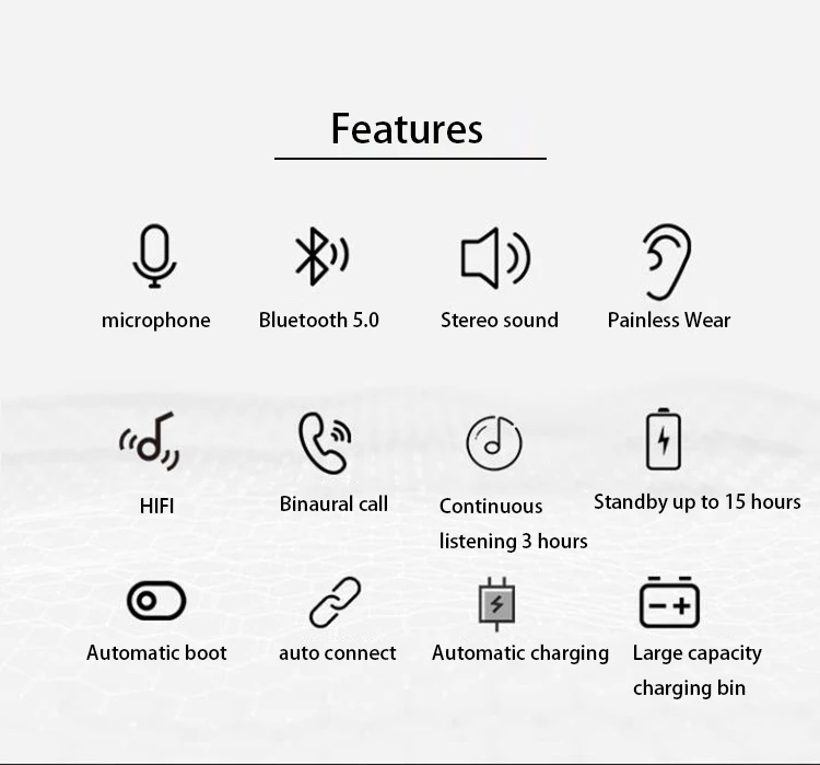 TWS Bluetooth 5 0 наушники беспроводная гарнитура стерео с шумоподавлением микрофоном