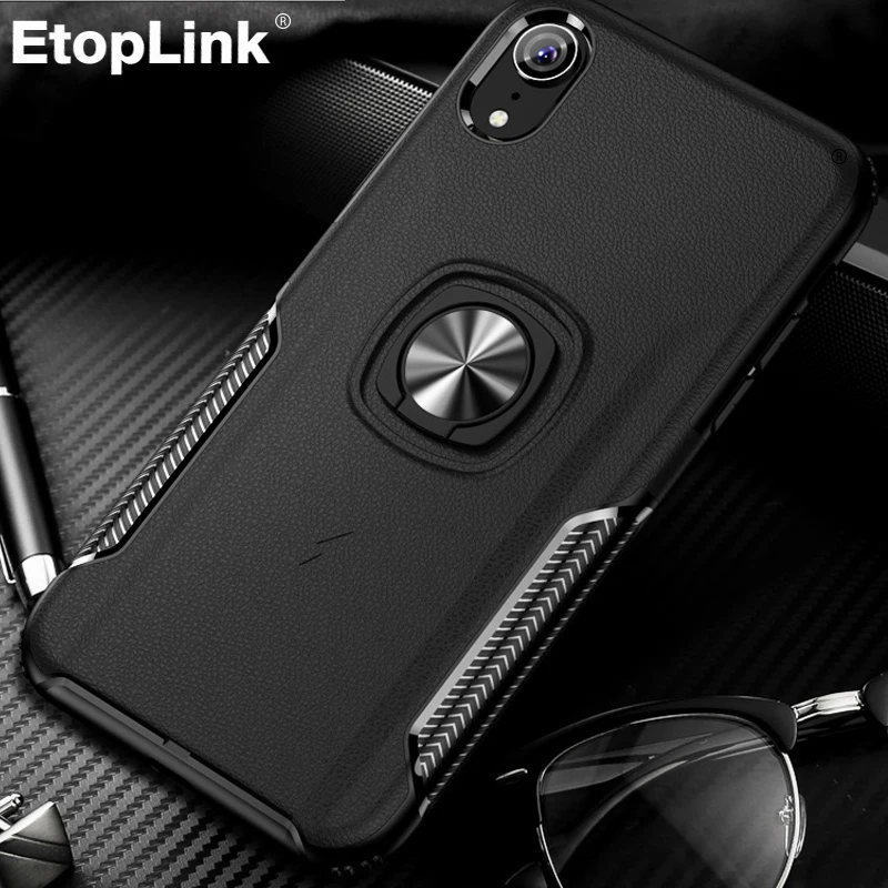 ETOPLINK для IPhone XS Max X XR Силиконовый противоударный чехол задней крышки Держатель