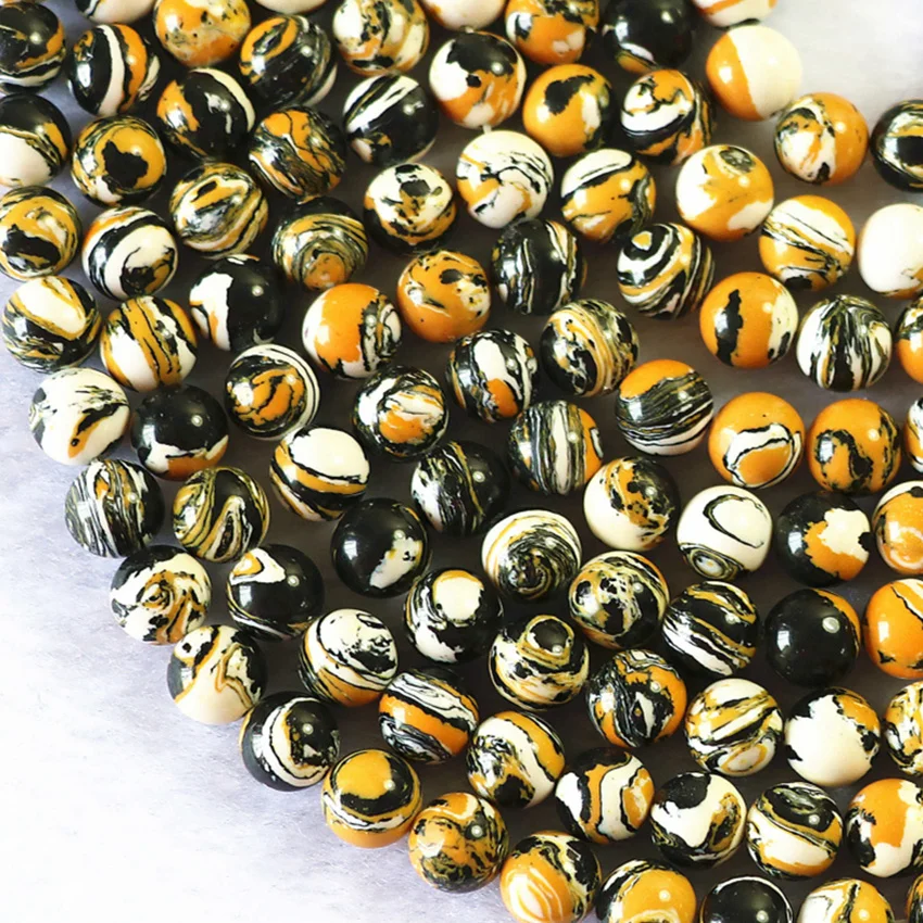 6 мм желтая разноцветная Турецкая бирюза круглые бусины бирюзы Модные Винтажные