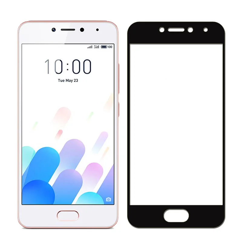 Для Meizu M5C M710H твердость 9 H полное покрытие закаленное стекло для M 5C A5 защитная