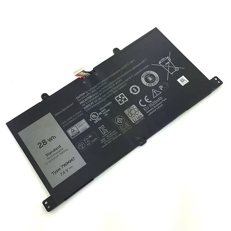 Новый оригинальный планшетный Аккумулятор для DELL Venue 11 Pro Keyboard Dock D1R74 7WMM7 CFC6C CP305193L1 7
