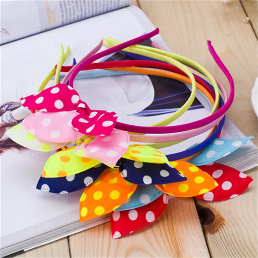 5 шт. Детская повязка на голову с бантом цветочным принтом аксессуары для