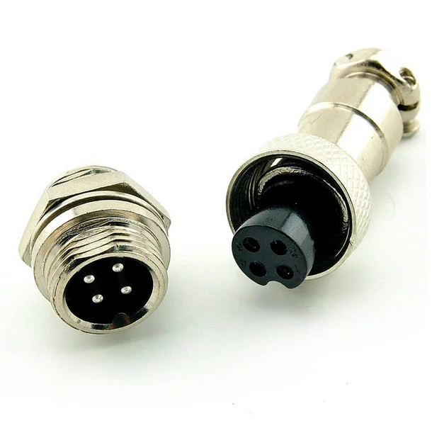 10 пар штекерных и гнездовых разъемов диаметр 12 мм|connector socket|connector circularplug socket connector |