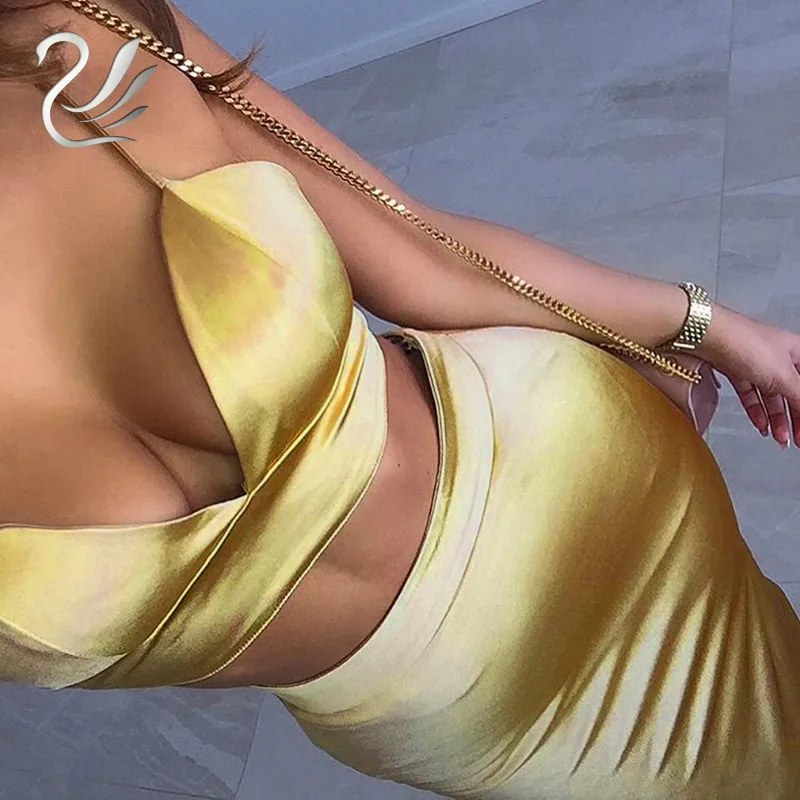 Женский Атласный топ с глубоким v образным вырезом Bralette повседневный укороченный
