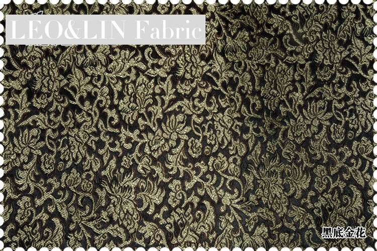Leo &amp Lin шелковая парча жаккард Шелк великолепный cheongsam лицо черный красный