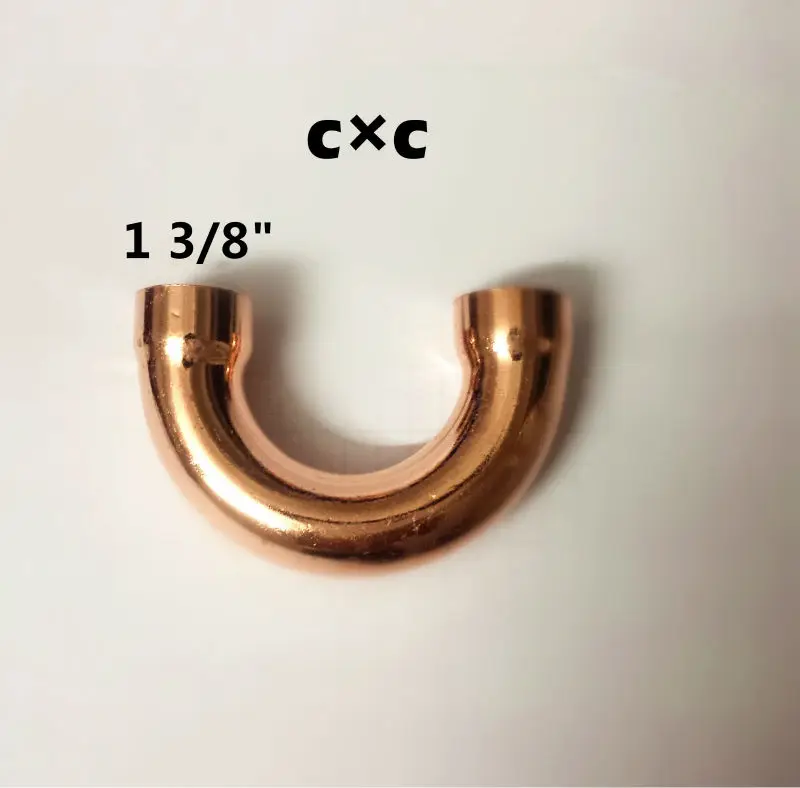 1 3/" 35 мм 180 град. возвращение изгиб cx с медь локоть латунь место холодильные части кондиционер фитинги трубопроводная арматура