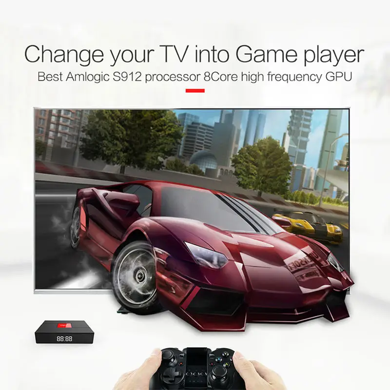 Magicsee C400 плюс Android 7,1 двойной Wifi ТВ приставка Amlogic S912 четырехъядерный 3G+ 32G Смарт ТВ приставка с HD 4K телеприставка(ЕС вилка