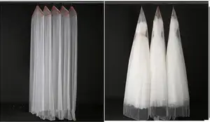 Длина 180 см, дешевая искусственная одежда, Обложка, сумки, свадебная сумка для платья русалки, свадебное платье, 10 шт.