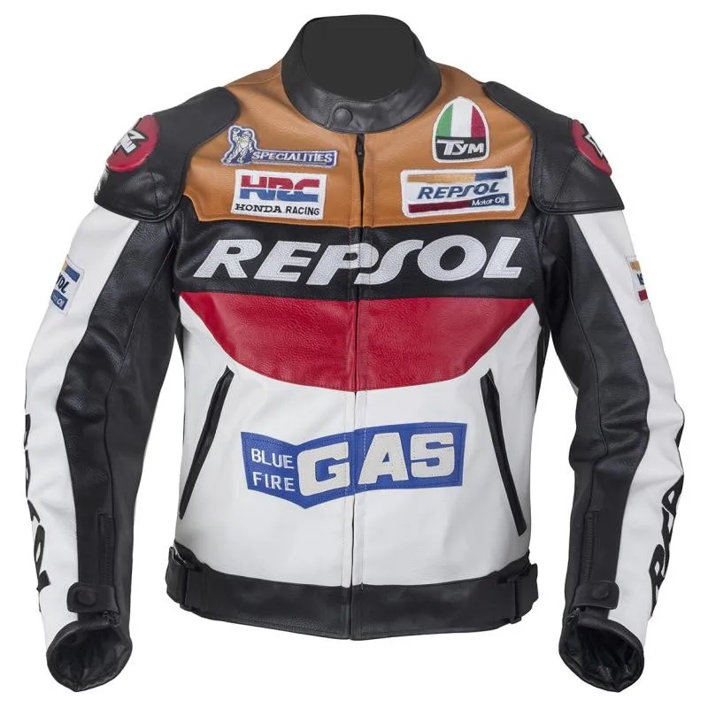 Новинка года duhan moto гоночные куртки moto rbike GP REPSOL moto rcycle Riding кожаная куртка высококачественная искусственная кожа - Цвет: Оранжевый
