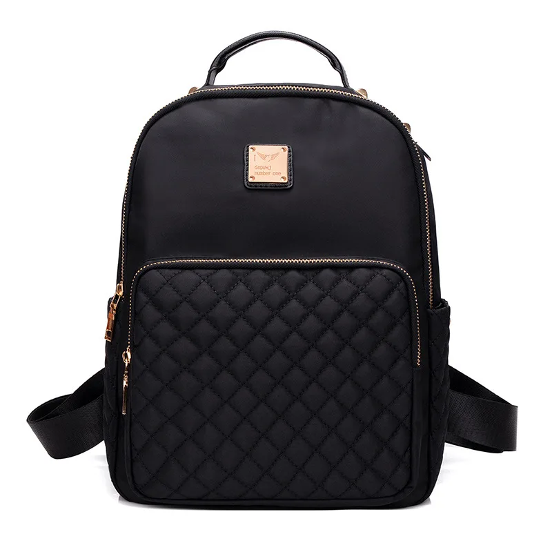 Black big style Женский рюкзак в консервативном стиле, нейлоновый женский рюкзак, высокое качество, сумки через плечо, Студенческая сумка, черный рюкзак A2217 - Цвет: Black big style