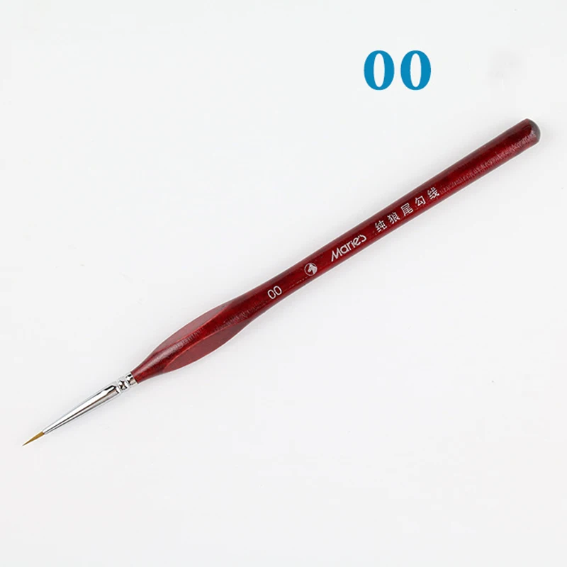 00 1 шт Кисть для рисования миниатюрная деталь Fineliner Nail Art кисти для рисования волк половина краски кисти для акриловых красок принадлежности - Цвет: 00