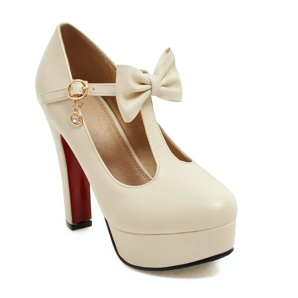Женские туфли лодочки из ПУ кожи с круглым носком на платформе|party shoes|women pumpspumps sexy