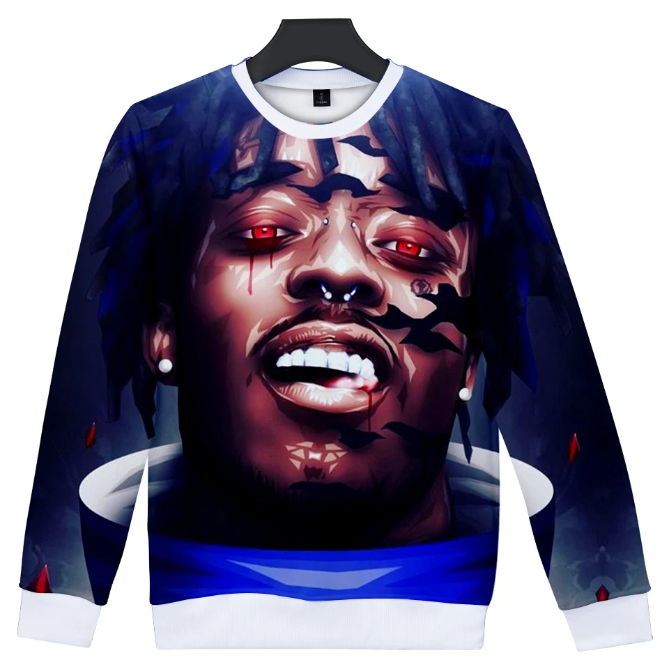 Свитшот LIL UZI VERT с длинным рукавом без капюшона для мужчин и женщин модная одежда