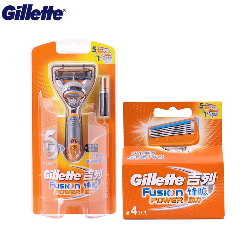 Бритвенные лезвия Gillette электробритва Fusion для мужчин 1 держатель + 5 лезвий