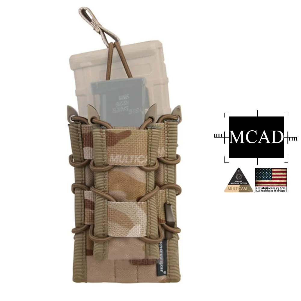 Emersongear 5,56 двойной подсумок для винтовки M4/M14/AK/G3 пистолет M92/1911/HK45 Мультикам страйкбол Molle подсумок держатель