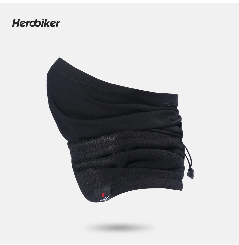 HEROBIKER мотоциклетная маска, Зимняя Теплая Флисовая Балаклава, шапка с капюшоном, велосипедная штормовка, маска для лица для мужчин wo, Мужская теплая флисовая маска для шеи