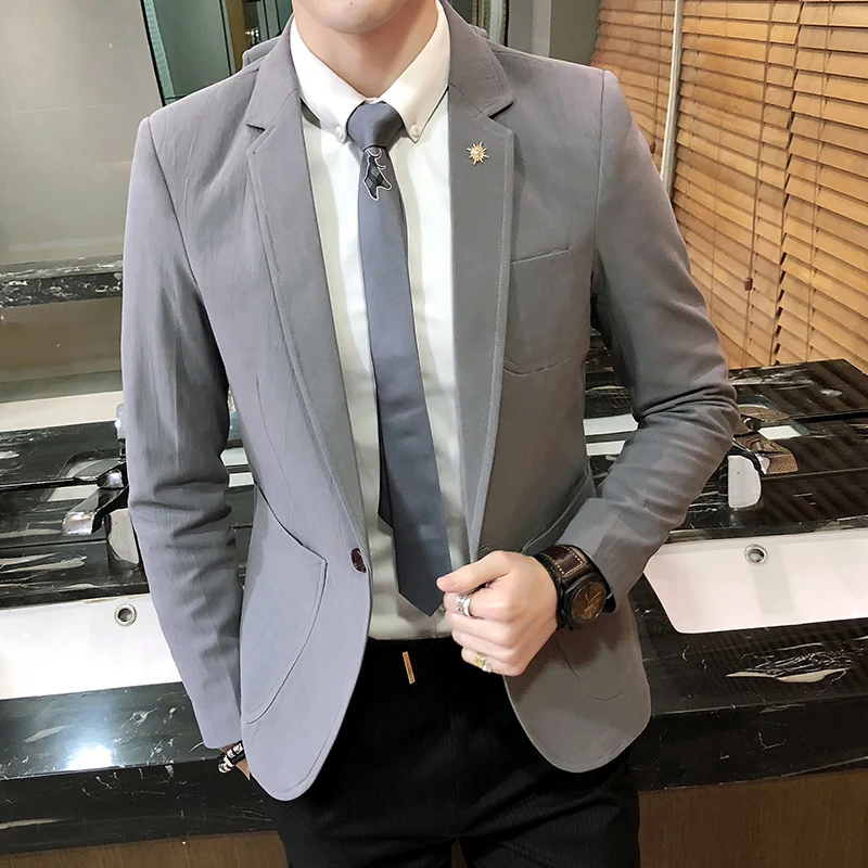 2019 новые роскошные мужские блейзеры/мужские весенние модные брендовые
