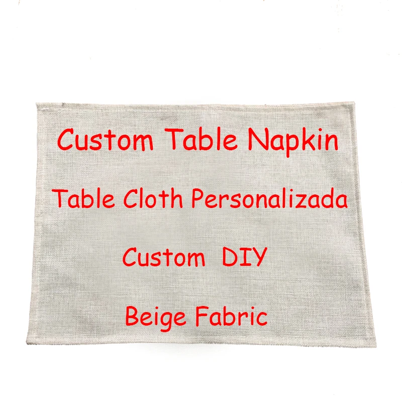 Square Napkin Dinner Table Cotton Placemat Creative DIY Design Linen Materials Print Customized Living Room Decor For Bowl | Дом и сад