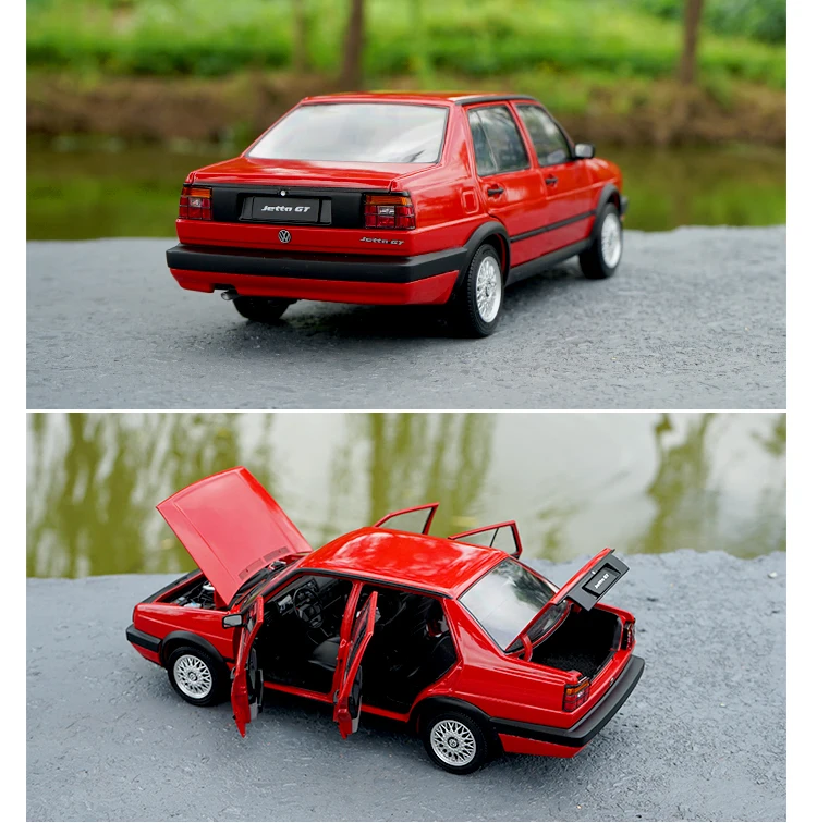 Высокая имитация 1:18 классический старый Jetta сплав модель литья под давлением металлическая модель автомобиля Оригинальная коробка коллекция