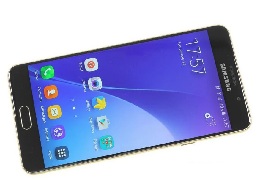 Оригинальный разблокированный Samsung Galaxy A7 Duos (2016) 4G GSM Android мобильный телефон с
