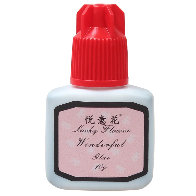 Lucky Flower 10ml Quick Dry No Odor Non Irritation Strong Adhesive Black Glue For Professional Use Eyelash B+ |