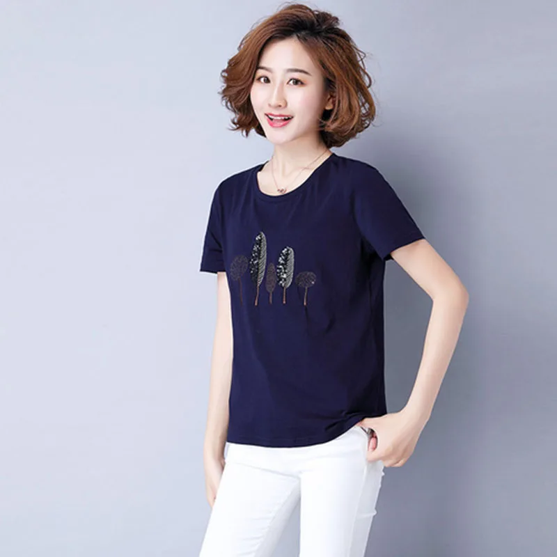 

blusas mujer de moda 2021 Summer Casual Blouse Women ladies tops Short Sleeve Loose Shirt Plus size Clothing Chemise Femme