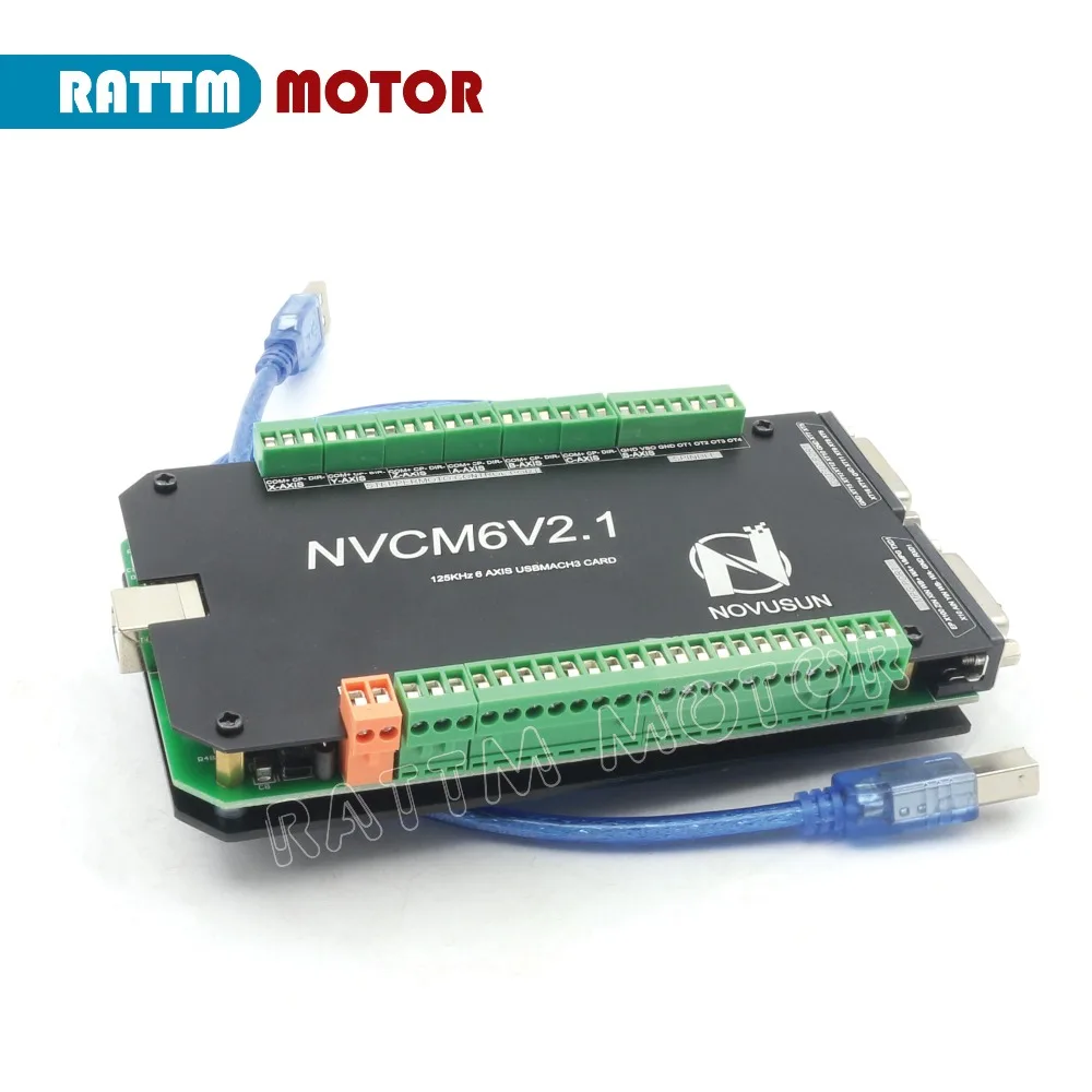 Устройство управления ЧПУ 6 осей NVCM6V2.1 125 кГц MACH3 USB карта движением для