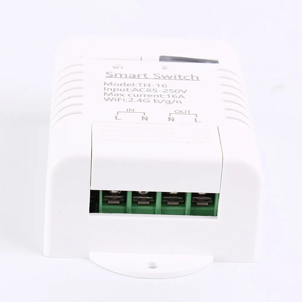 AC 85 V-250 V 16A беспроводной wifi Интеллектуальный переключатель управления AM2301 Температура Влажность монитор IoT для iPhone Android смартфон