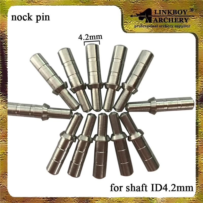 Linkboy Aerchery внутренние алюминиевые штифты стрелы для Id4.2mm валы лук охота|arrow nock|arrow pin