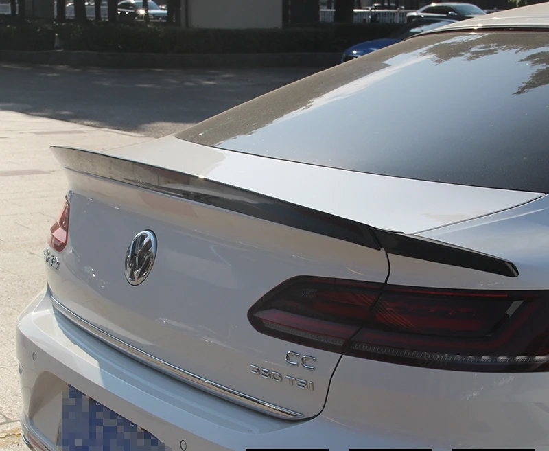 Passat CC спойлер трехступенчатый ABS псевдо углеродного волокна цвет задний спойлер на крыше крыло для Volkswagen Passat CC спойлер