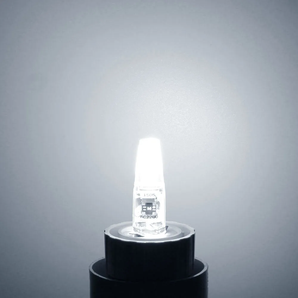 1 шт. лампада Светодиодная лампа мини G4 3 Вт 6 COB SMD Led освещение AC DC 12 В 220 Замена