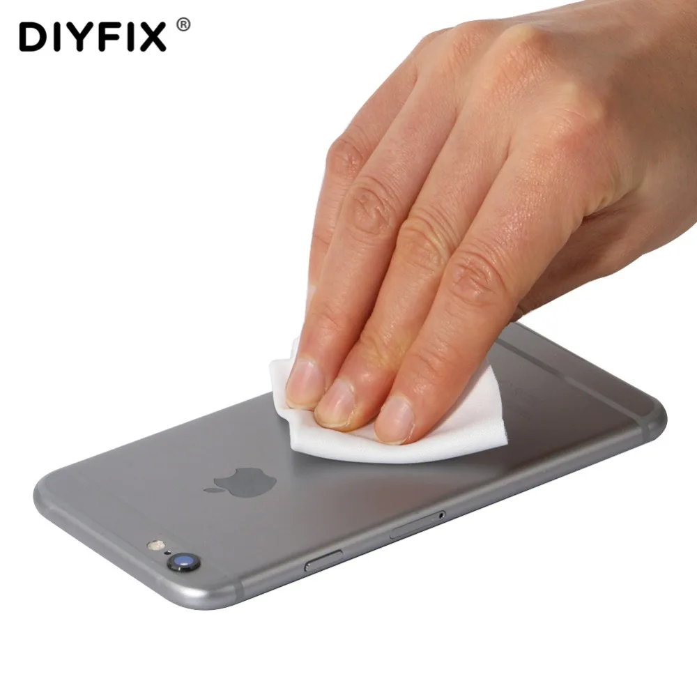 Инструмент Для Чистки ЖК экрана телефона DIYFIX 140 ткань без пыли 9x9 см мягкая