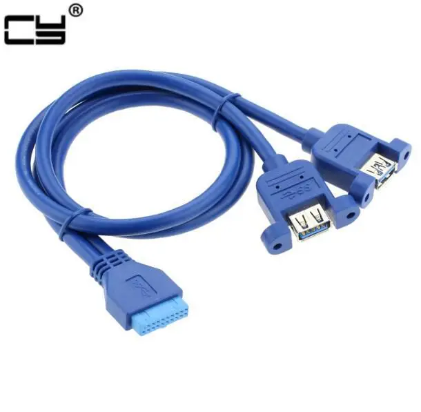 Двойной двойной порт USB 3 0 мама винтовое крепление типа панели к материнской