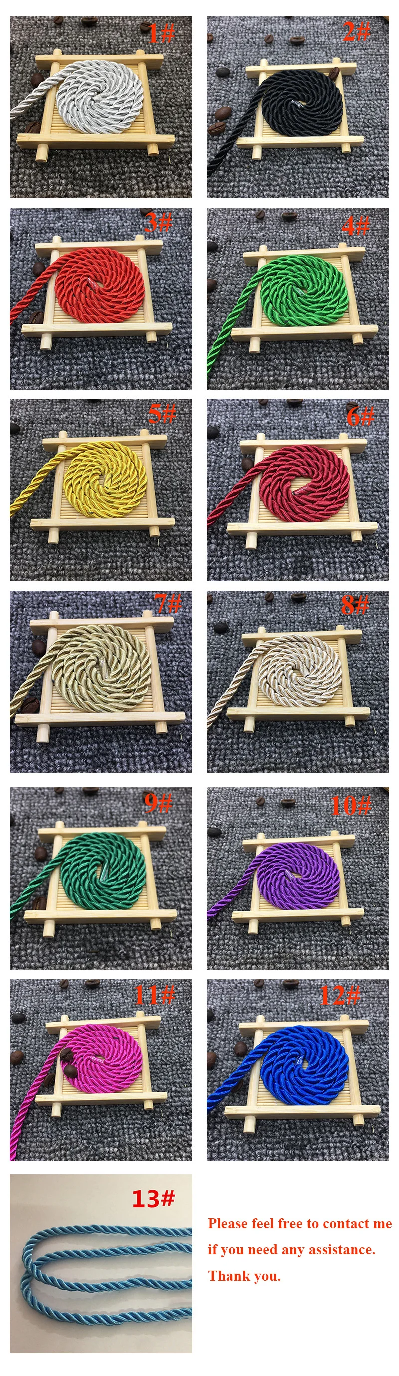Meetee 10 м 5 мм 3 акции витые хлопковые нейлоновые Шнуры Красочные DIY ремесло плетеная декоративная веревка шнурок ремень аксессуары AP477