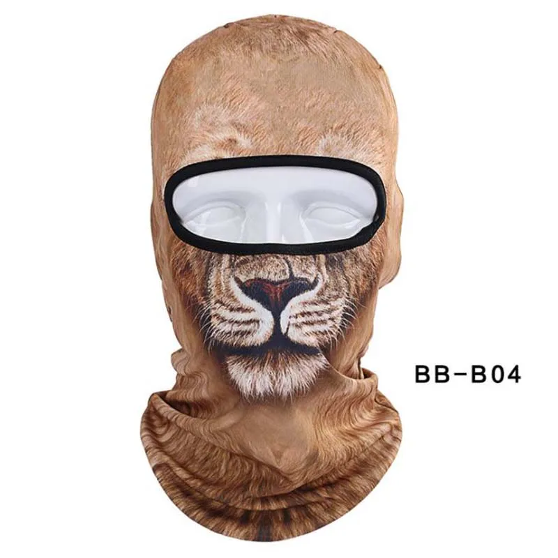 04 Winproof велосипедная маска для лица 3D Балаклава с животным анти-пылезащитный колпачок велосипедные лыжные принадлежности для сноуборда полная маска для шеи шарф капюшон - Цвет: 04